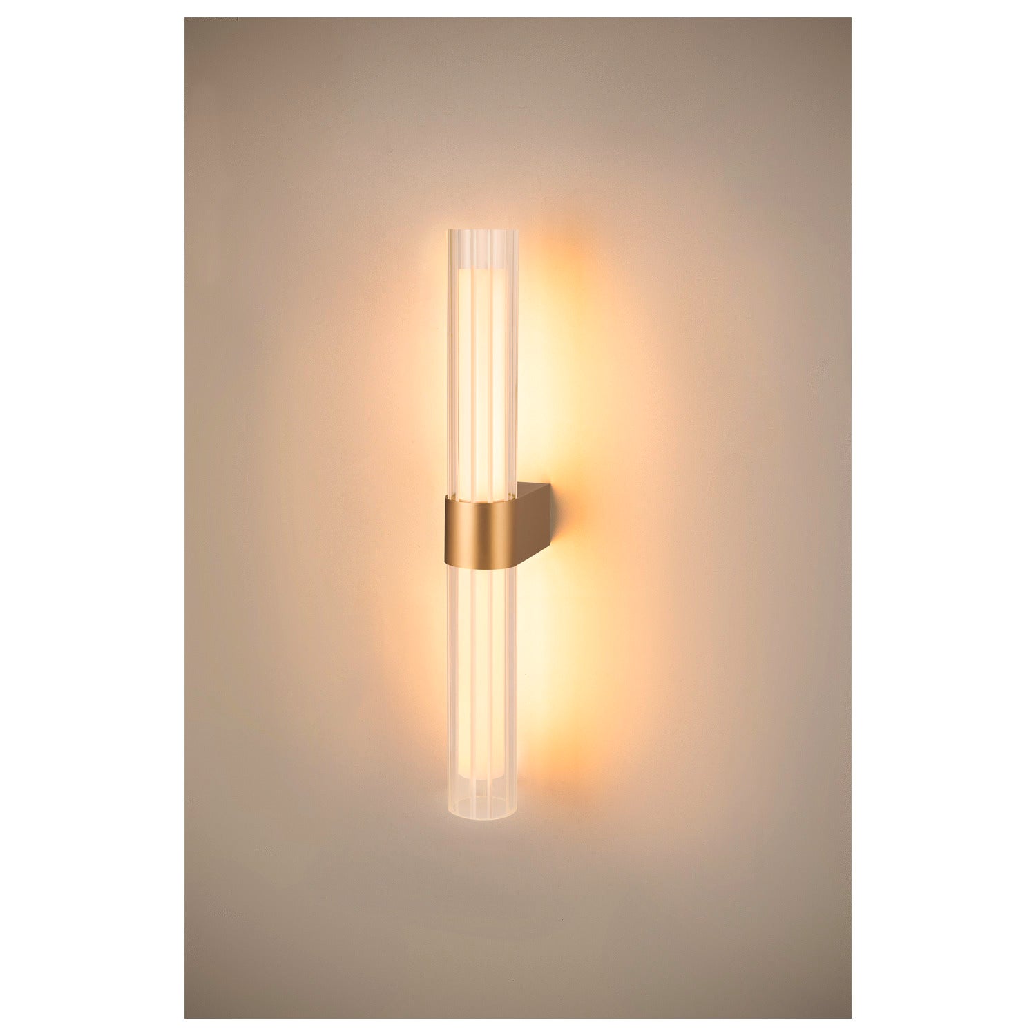 LYGANT double, wall-mounted light, 3000K, 11W, Mässing  - SLV | Bellalite