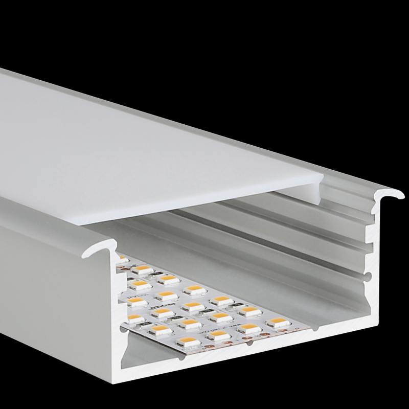 Aluminiumprofil L-Line Rec, 2m Alu - PROLED | Bellalite