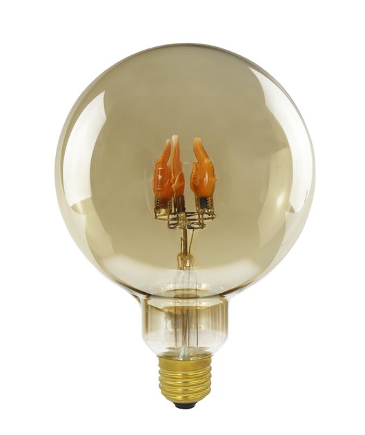 Segula Fire Flame Line LED Globe 125 Up Smokey E27 1W <60lm 1800K - Segula | Bellalite Segula Fire Flame Line LED Globe 125 Up Smokey E27 1W <60lm 1800K - Segula | Bellalite