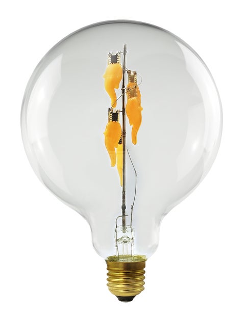 Segula Fire Flame Line LED Globe 125 Big Down Klar E27 1W <60lm 1800K - Segula | Bellalite Segula Fire Flame Line LED Globe 125 Big Down Klar E27 1W <60lm 1800K - Segula | Bellalite