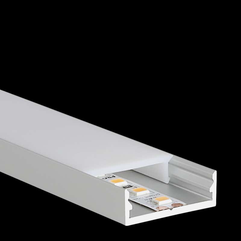 Aluminiumprofil M-Line Extra Low, 2m - PROLED | Bellalite Aluminiumprofil M-Line Extra Low, 2m - PROLED | Bellalite