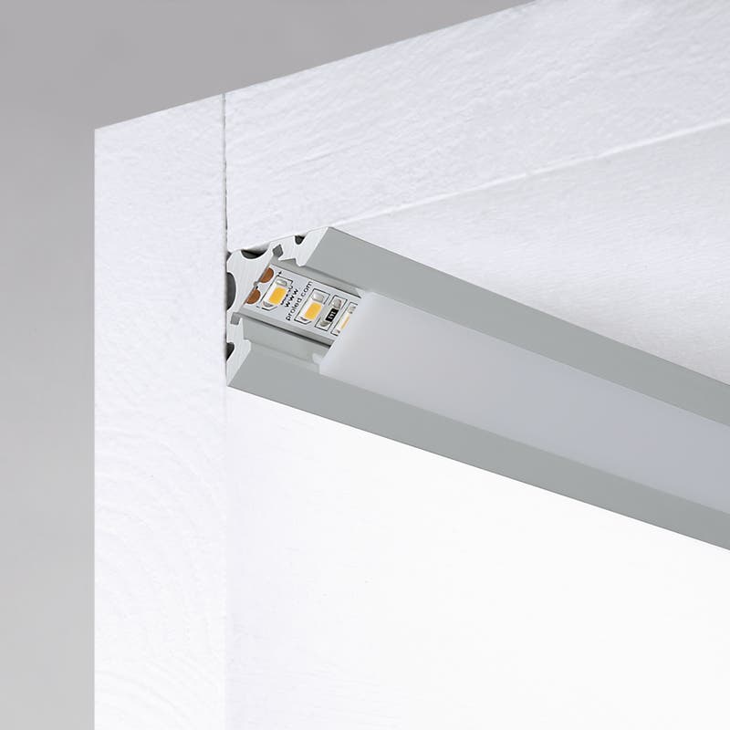 Aluminiumprofil S-Line Corner, 2m Alu - PROLED | Bellalite Aluminiumprofil S-Line Corner, 2m Alu - PROLED | Bellalite