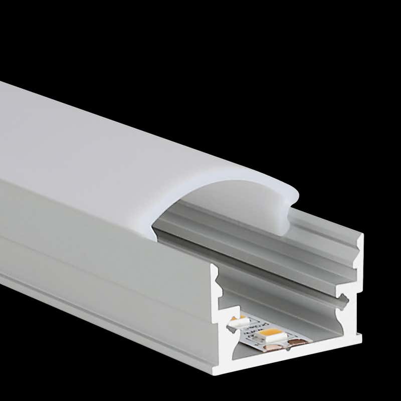 Aluminiumprofil M-Line Low, 2m - PROLED | Bellalite Aluminiumprofil M-Line Low, 2m - PROLED | Bellalite
