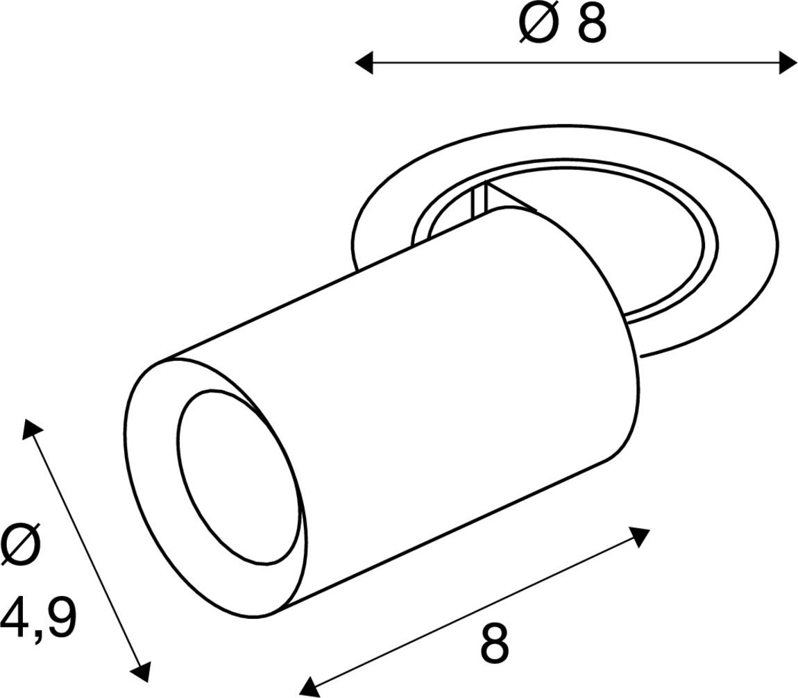 NUMINOS PROJECTOR XS  2700K 20° Svart / Svart - SLV | Bellalite