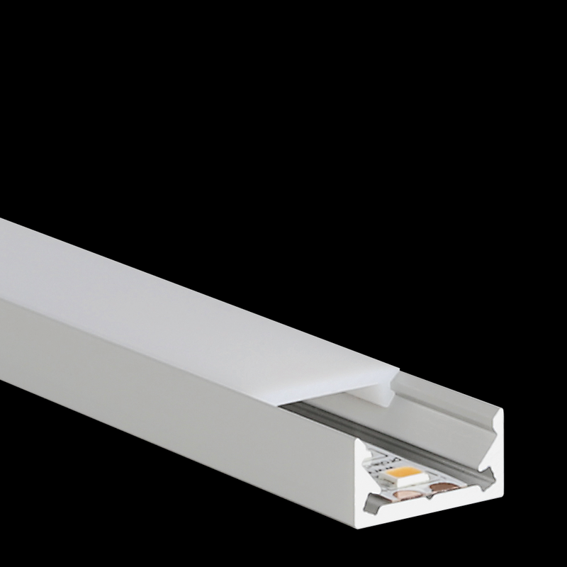 Aluminiumprofil S-Line Low, 2m Alu - PROLED | Bellalite