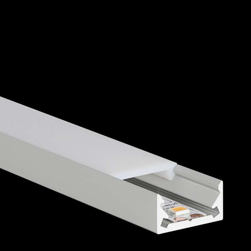Aluminiumprofil S-Line Low, 2m Alu - PROLED | Bellalite Aluminiumprofil S-Line Low, 2m Alu - PROLED | Bellalite