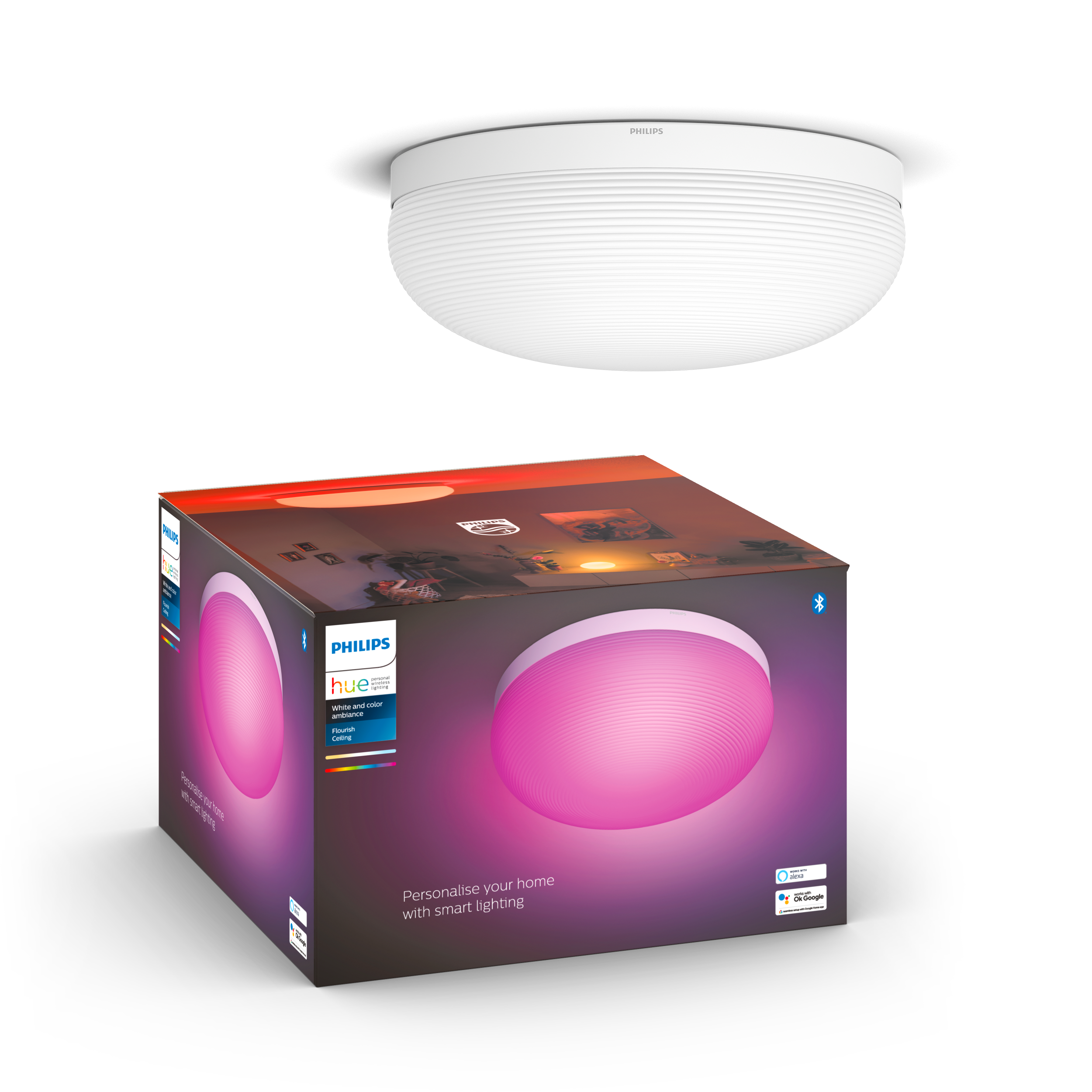 Philips Hue Flourish Taklampa White & Color - Philips Hue | Bellalite