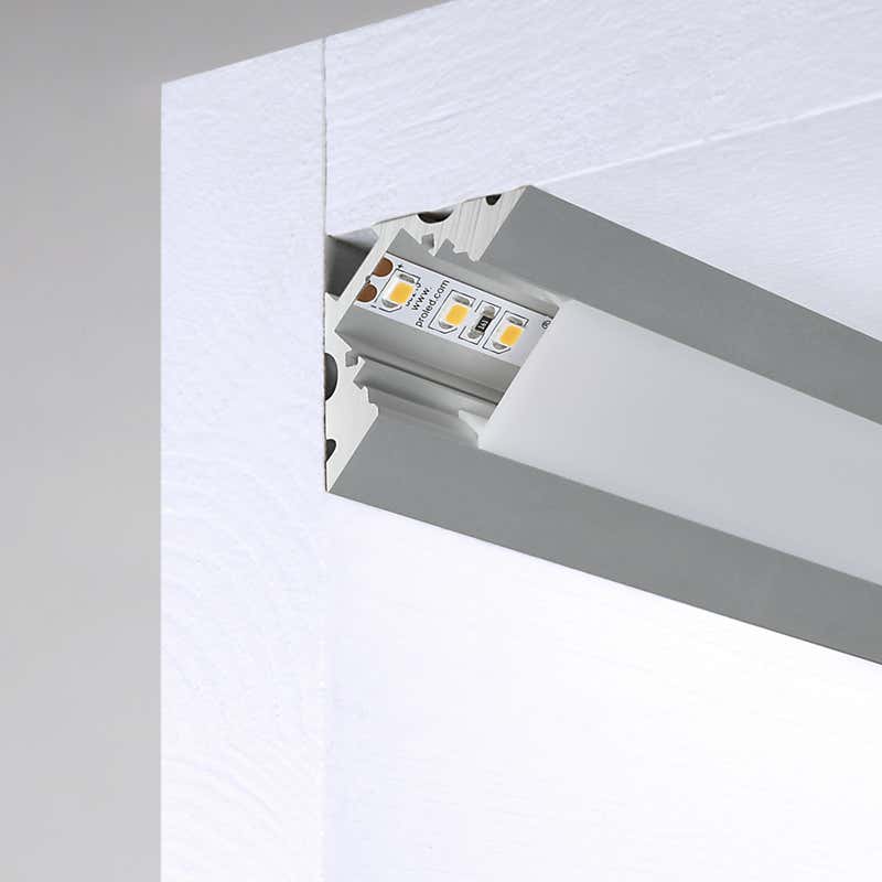 Aluminiumprofil M-Line Corner, 2m - PROLED | Bellalite Aluminiumprofil M-Line Corner, 2m - PROLED | Bellalite