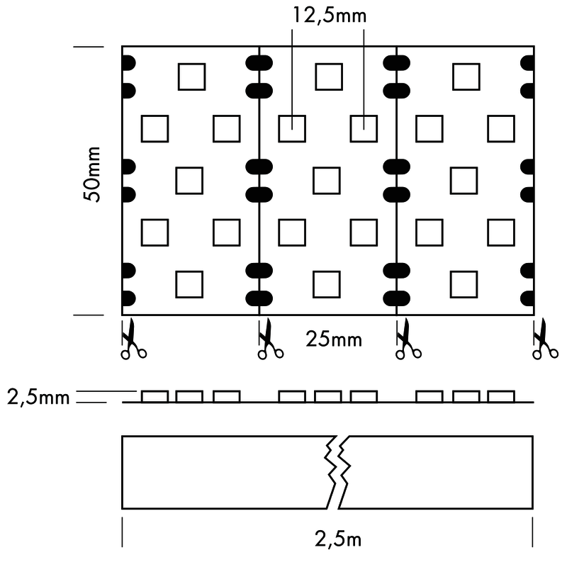 Flex Strip HD Power Mono, per meter 3000K - PROLED | Bellalite