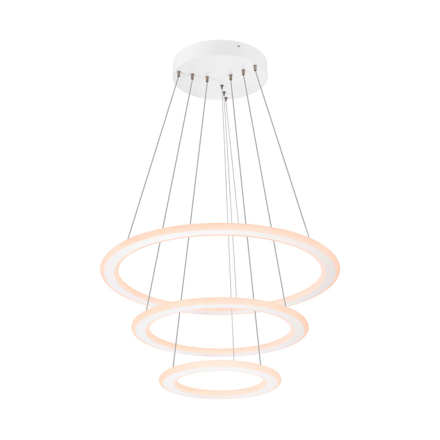 ONE FLAT, pendant light, triple, 300cm, 2700/3000K, DALI 2, Touch, Vit - SLV | Bellalite ONE FLAT, pendant light, triple, 300cm, 2700/3000K, DALI 2, Touch, Vit - SLV | Bellalite