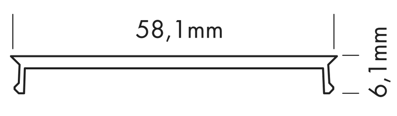 Plastic Cover L-Line Flat, 3m Microprism - PROLED | Bellalite