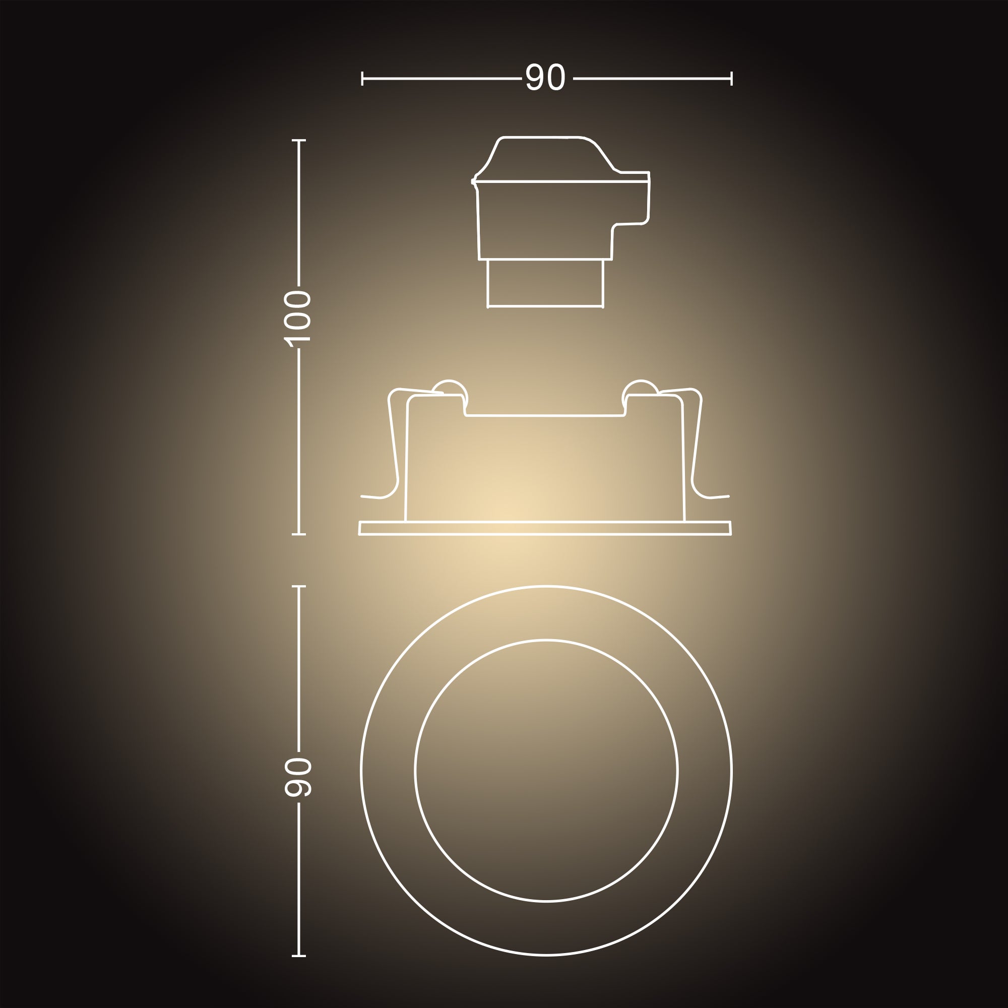 Philips Hue Milliskin Downlight White Ambience x3 - Philips Hue | Bellalite