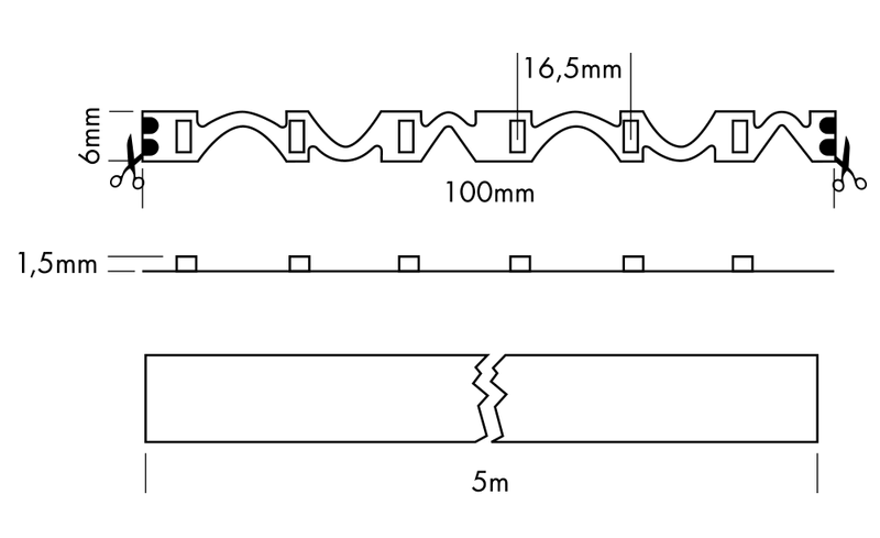 Flex Strip Snake 5m 2700K - PROLED | Bellalite