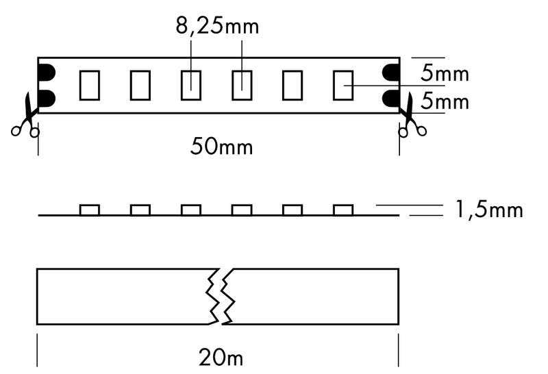 Flex Strip 600 CC Mono 20m 2700K - PROLED | Bellalite Flex Strip 600 CC Mono 20m 2700K - PROLED | Bellalite