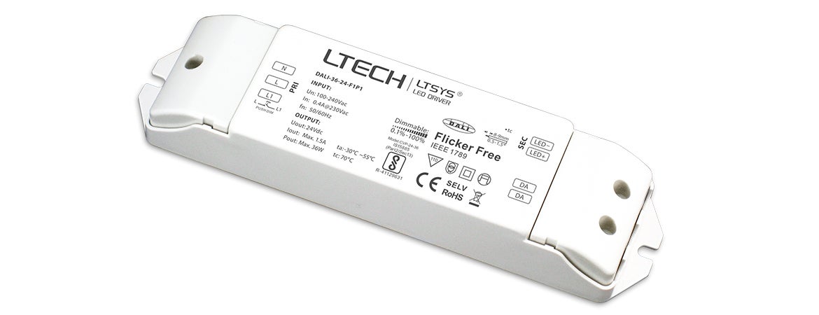 DALI Driver CV Dim, 24V 36W - LTECH | Bellalite