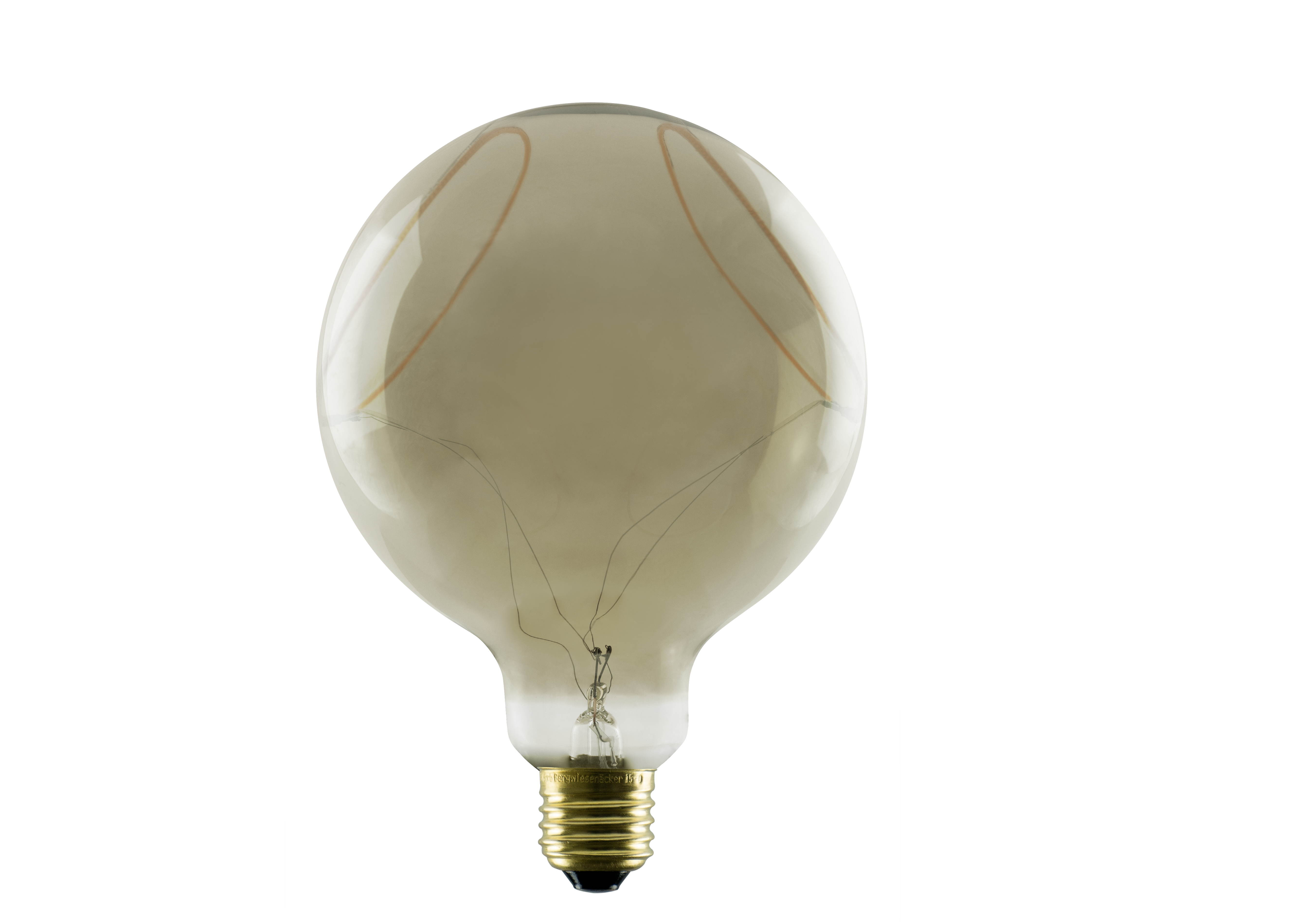 Segula Illusion Line LED Globe 125 Two Crescent Smokey E27 8W 400lm 1900K - Segula | Bellalite