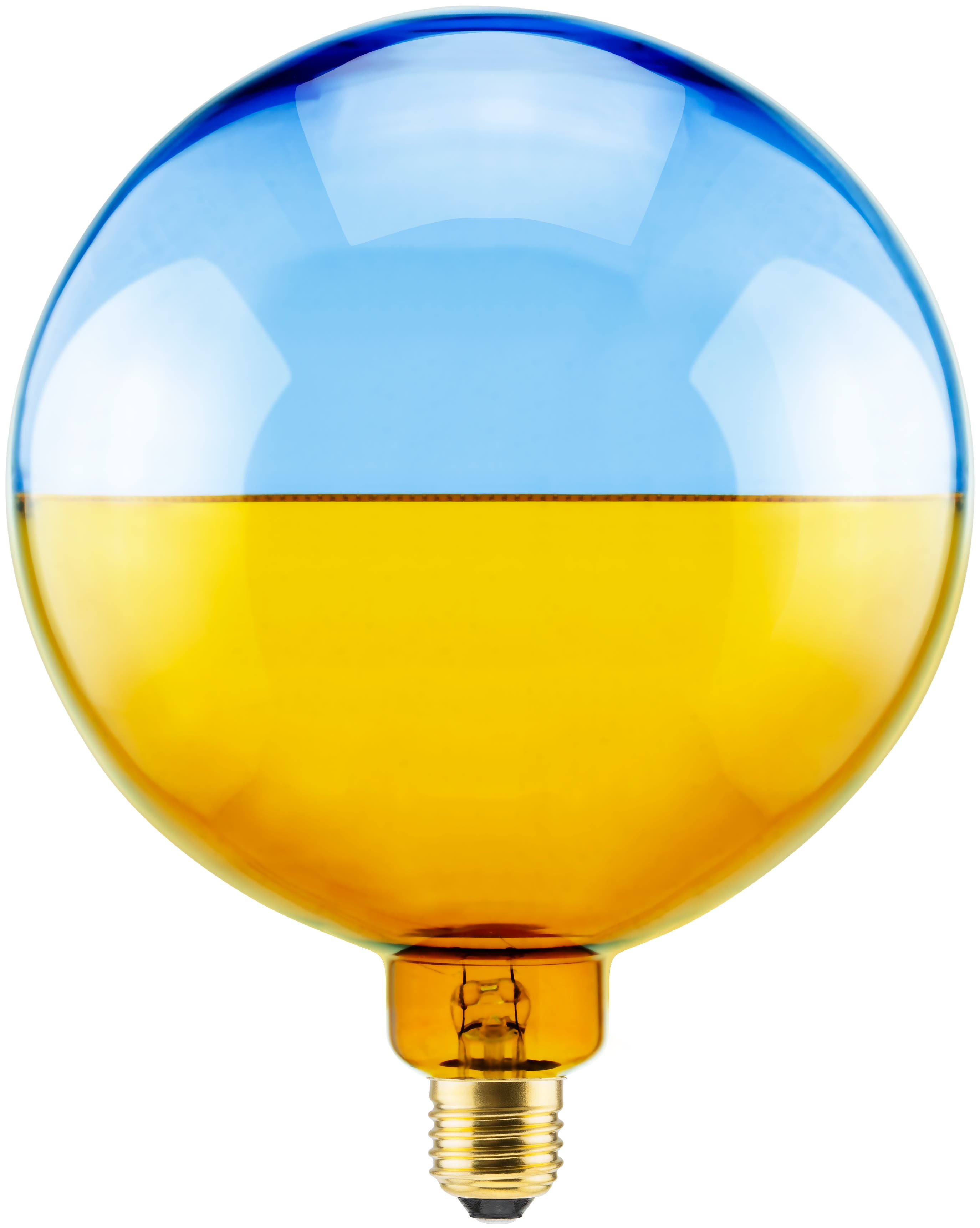 Segula Illusion Line LED Globe 188 2tones Amber Blå E27 5,9W 260lm 1900K - Segula | Bellalite Segula Illusion Line LED Globe 188 2tones Amber Blå E27 5,9W 260lm 1900K - Segula | Bellalite