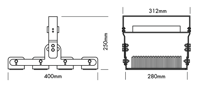 High Bay Floodlight Standard 280 - PROLED | Bellalite