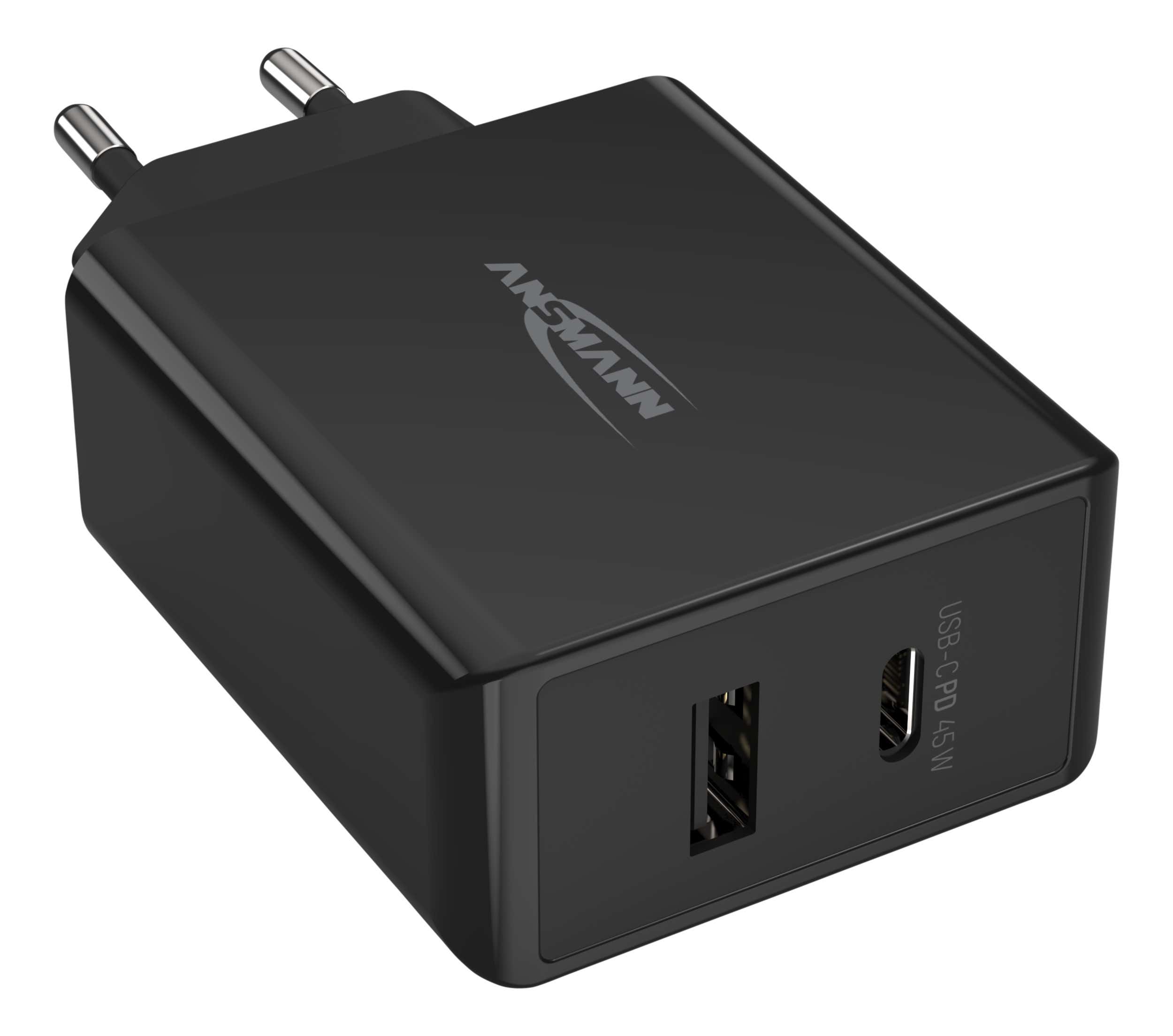 USB-PD-laddare 245PD Intelligent USB-PD charger 45 W - Ansmann | Bellalite USB-PD-laddare 245PD Intelligent USB-PD charger 45 W - Ansmann | Bellalite