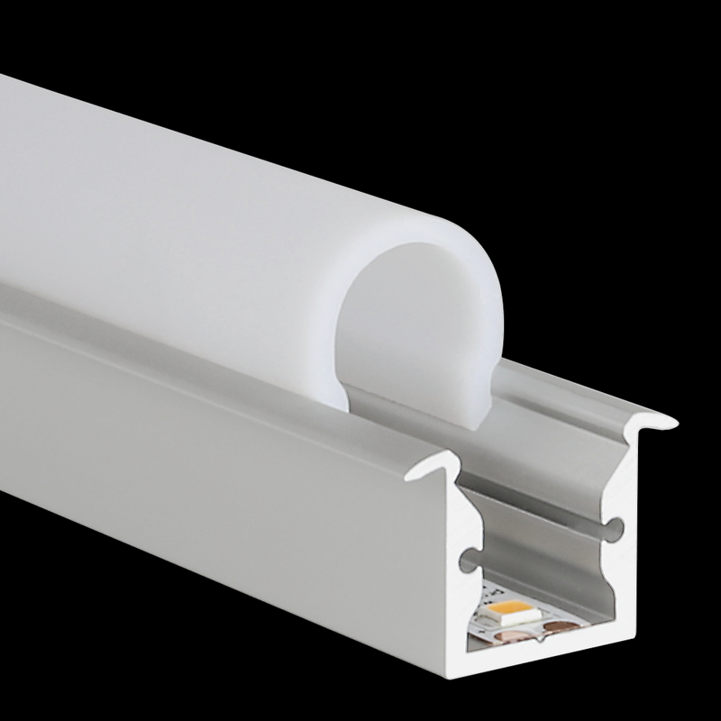 Aluminiumprofil S-Line Rec, 3m Alu - PROLED | Bellalite