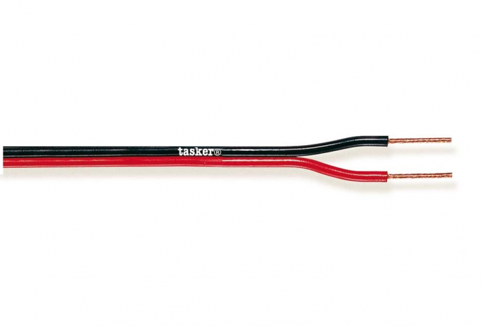 LED-Kabel Svart/Röd 2x0,50mm² 2x0,50mm² - Tasker | Bellalite