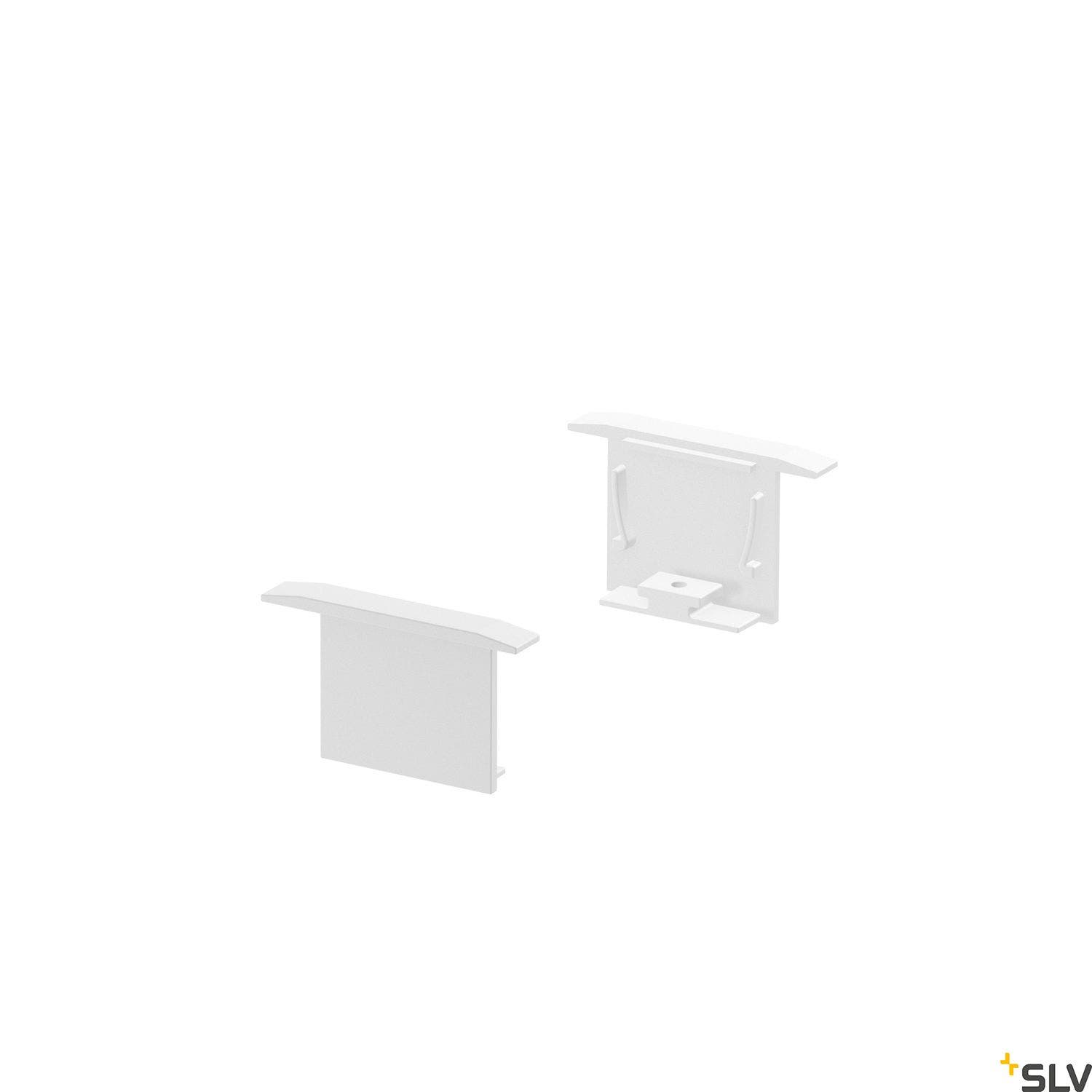 GRAZIA 20 ändstycken till inbyggnadsprofil, 2 st, - SLV | Bellalite GRAZIA 20 ändstycken till inbyggnadsprofil, 2 st, - SLV | Bellalite