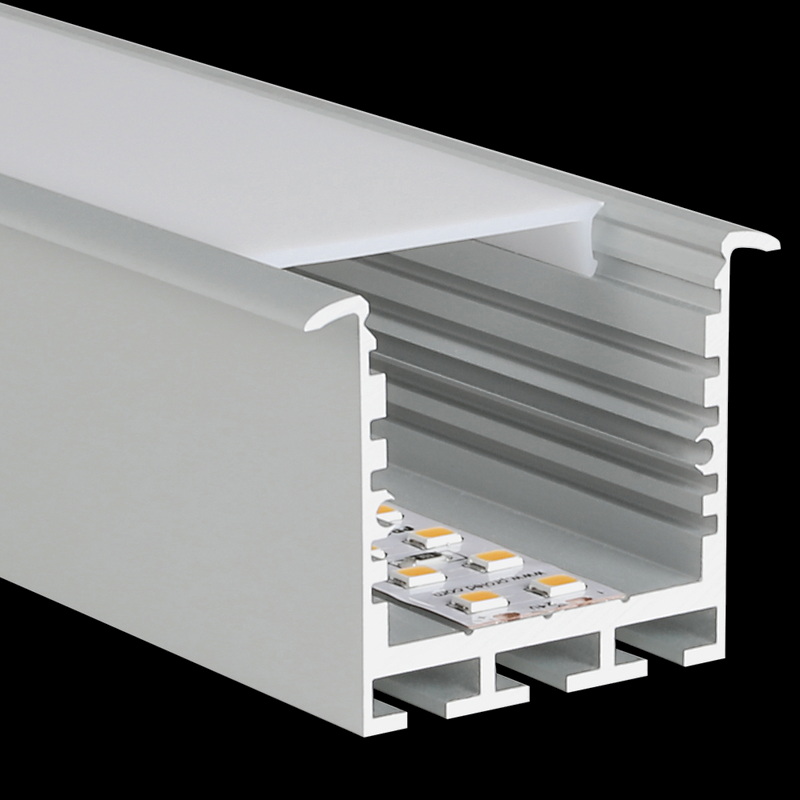 Aluminiumprofil SQ-Line Rec 24, 5m Alu - PROLED | Bellalite