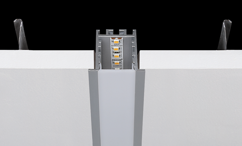 Aluminiumprofil M-Line Rec 24 ST, 3m - PROLED | Bellalite