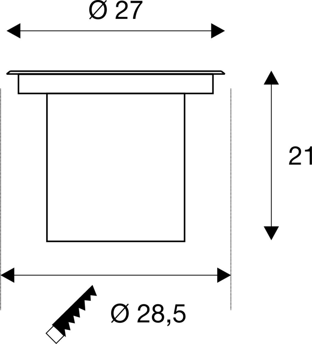 DASAR 2.0 XL SQUARE - SLV | Bellalite