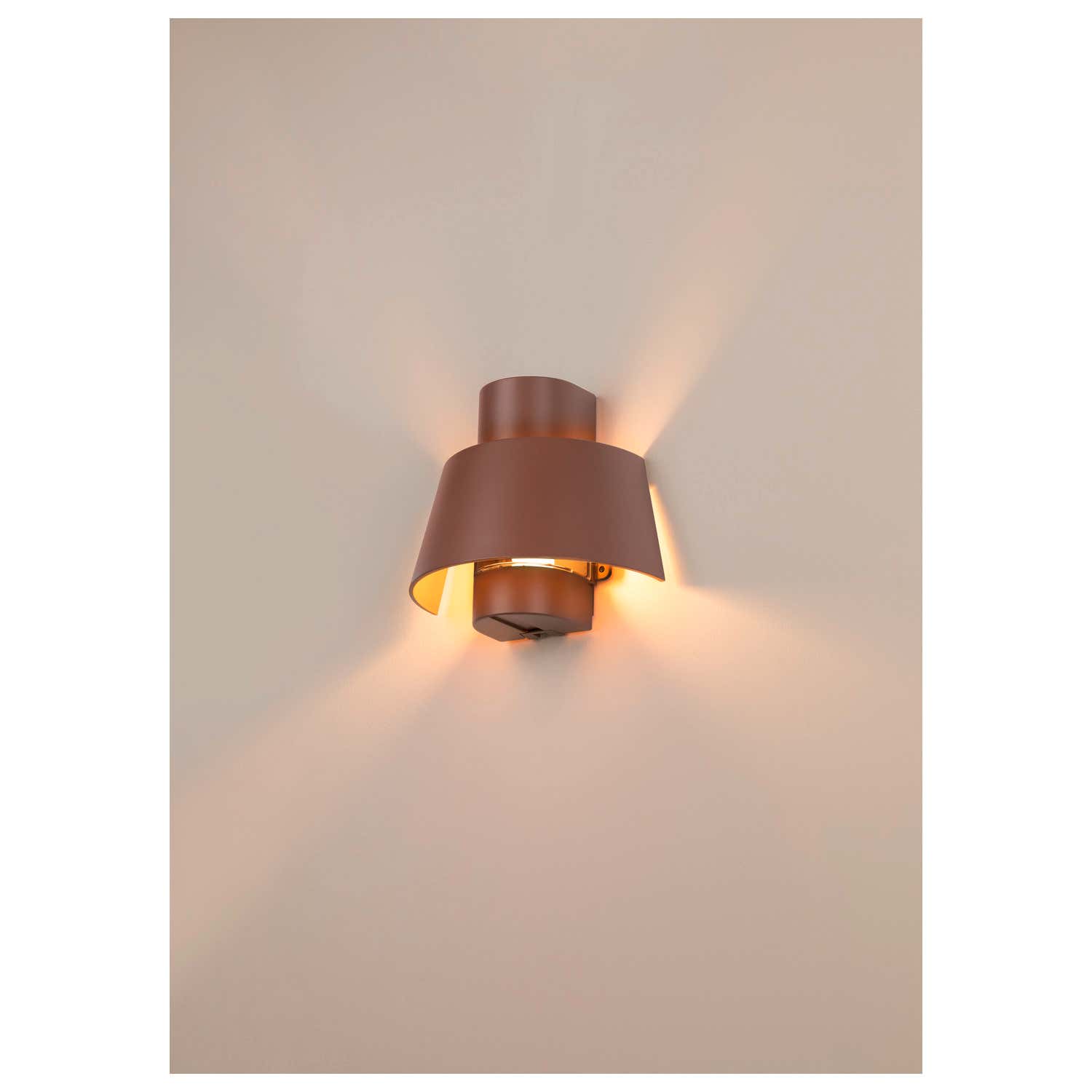 PHOTONI, wall-mounted light, conical, 1x max. 13W, E27, Rostfärgad - SLV | Bellalite PHOTONI, wall-mounted light, conical, 1x max. 13W, E27, Rostfärgad - SLV | Bellalite