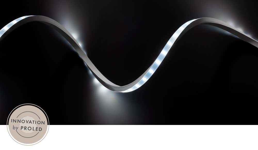 Flex Strip Wall Grey 60°, per meter 2700K - PROLED | Bellalite Flex Strip Wall Grey 60°, per meter 2700K - PROLED | Bellalite
