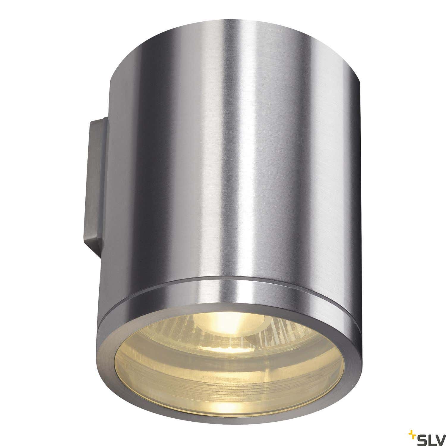 ROX WALL OUT, QPAR11, väggarmatur utomhus, borstad - SLV | Bellalite ROX WALL OUT, QPAR11, väggarmatur utomhus, borstad - SLV | Bellalite