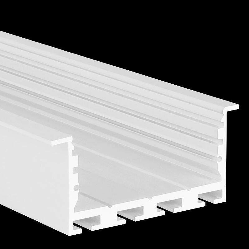 Aluminiumprofil L-Line Rec 24 ST, 3m Vit - PROLED | Bellalite