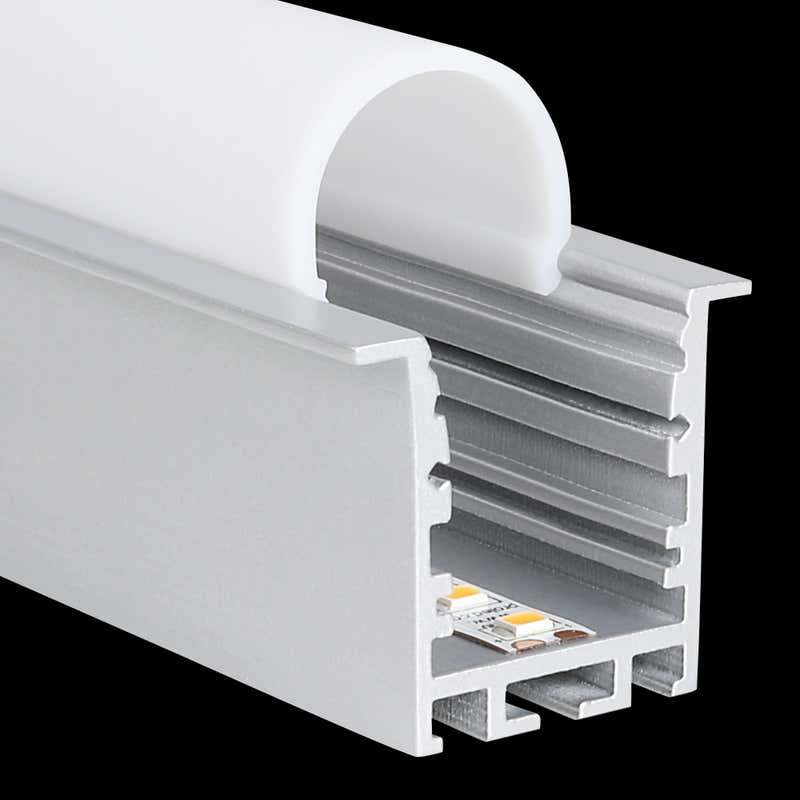 Aluminiumprofil M-Line Rec 24 ST, 2m - PROLED | Bellalite Aluminiumprofil M-Line Rec 24 ST, 2m - PROLED | Bellalite