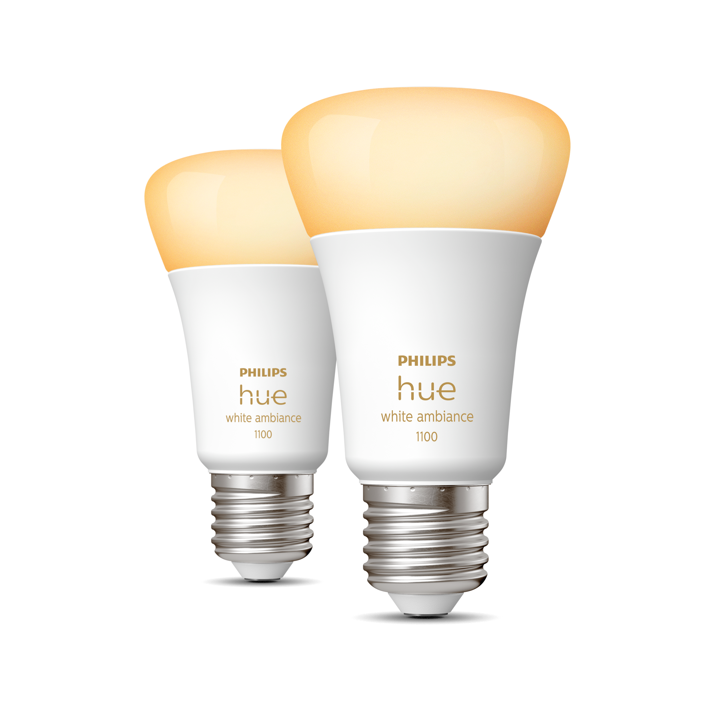 Philips Hue White Ambience E27 2-pack 8W 2200K-6500K - Philips Hue | Bellalite