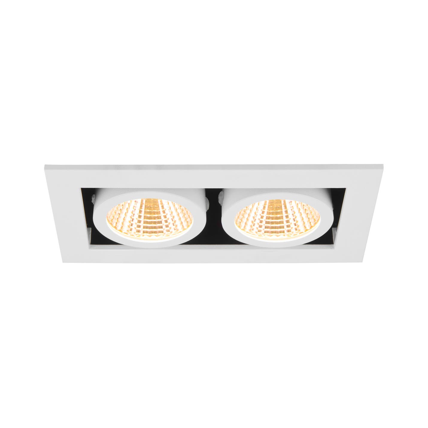 KADUX, recessed ceiling light, double, 3000K, 38°, IP 20, square, Vit - SLV | Bellalite KADUX, recessed ceiling light, double, 3000K, 38°, IP 20, square, Vit - SLV | Bellalite