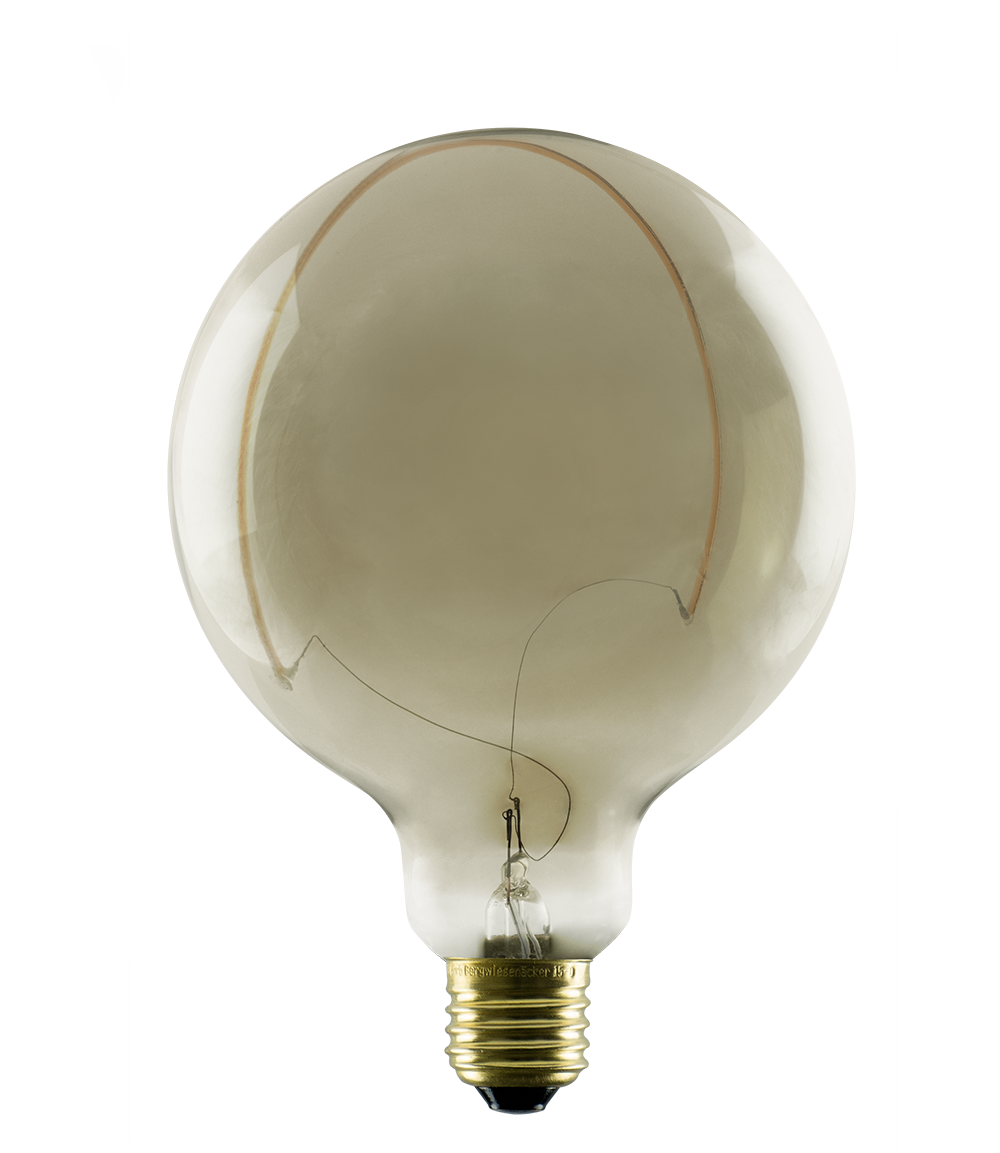 Segula Illusion Line LED Globe 125 Crescent Top Smokey E27 6W 320lm 1900K - Segula | Bellalite Segula Illusion Line LED Globe 125 Crescent Top Smokey E27 6W 320lm 1900K - Segula | Bellalite