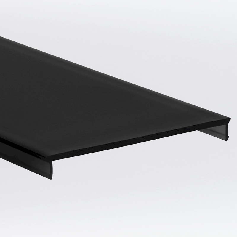 Plastic Cover Set L-Line Flat 90° Svart - PROLED | Bellalite