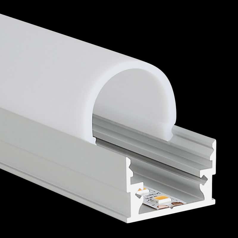 Aluminiumprofil M-Line Low, 2m - PROLED | Bellalite Aluminiumprofil M-Line Low, 2m - PROLED | Bellalite