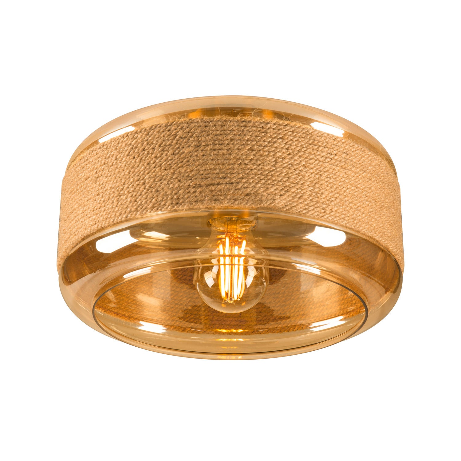 PANTILO ROPE 27, wall and ceiling-mounted light, cylindrical, 1x max. 15W E27, Guld  - SLV | Bellalite