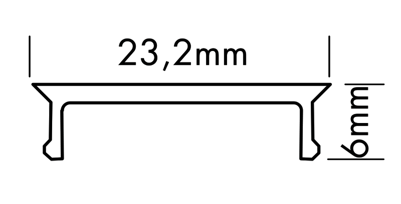 Plastic Cover M-Line Flat, 3m - PROLED | Bellalite