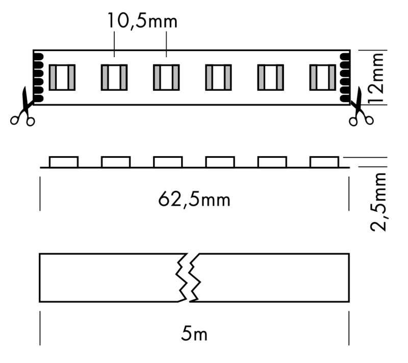 Flex Strip RGB + CCT 5-IN-1 HD, per meter  - PROLED | Bellalite