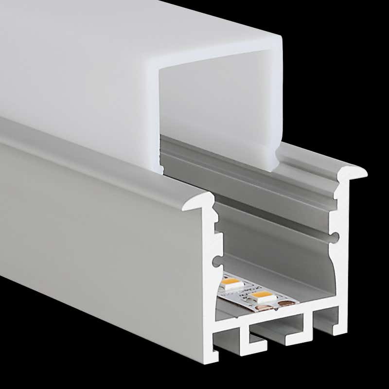 Aluminiumprofil M-Line Rec 24, 2m - PROLED | Bellalite Aluminiumprofil M-Line Rec 24, 2m - PROLED | Bellalite