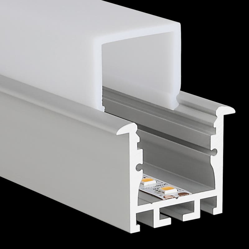 Aluminiumprofil M-Line Rec 24, 2m - PROLED | Bellalite Aluminiumprofil M-Line Rec 24, 2m - PROLED | Bellalite