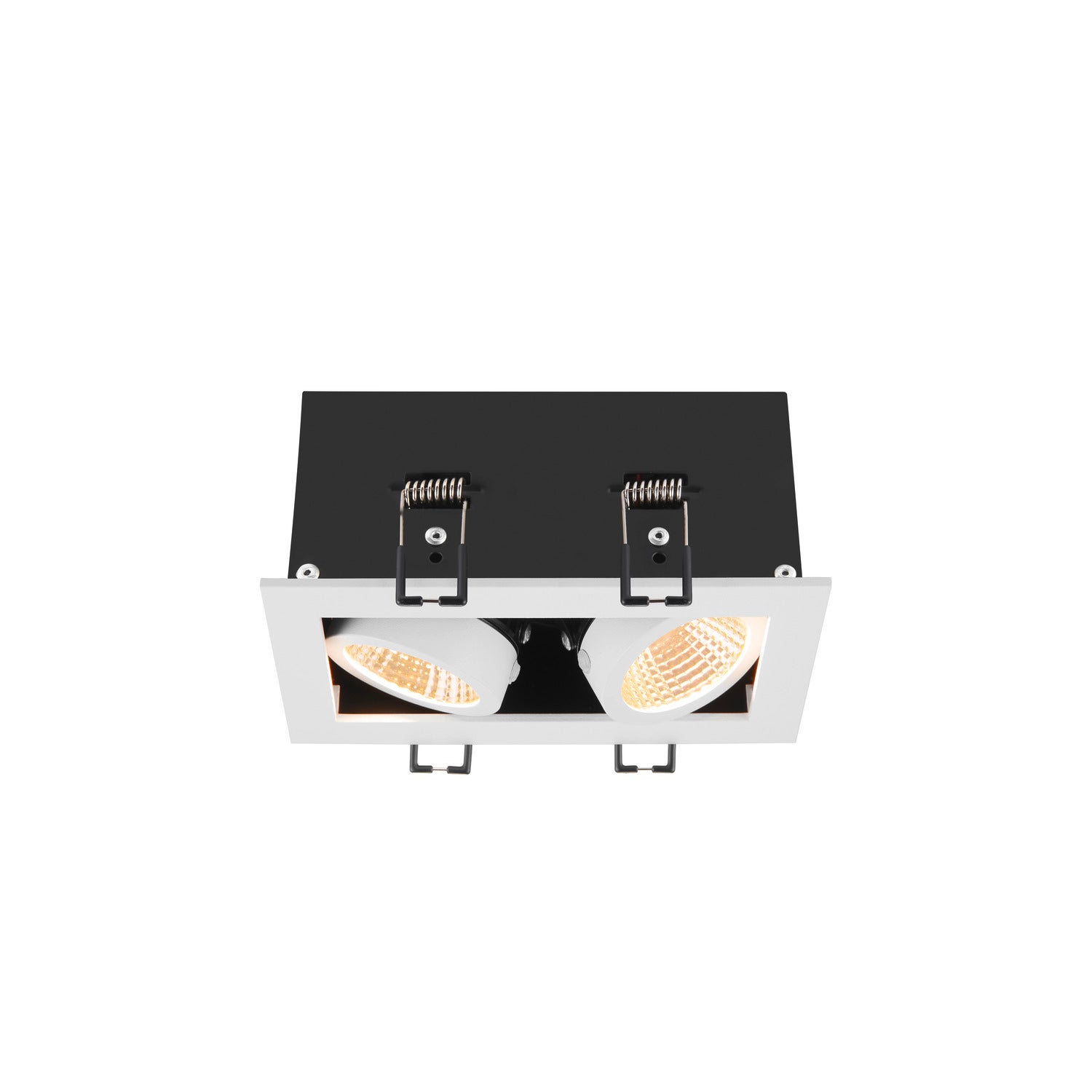 KADUX, recessed ceiling light, double, 3000K, 38°, IP 20, square, Vit  - SLV | Bellalite