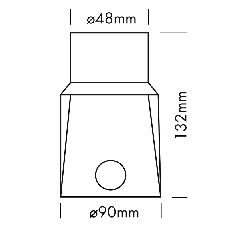 Proled PVC Plastic Mounting Sleeve Inground 1  - PROLED | Bellalite