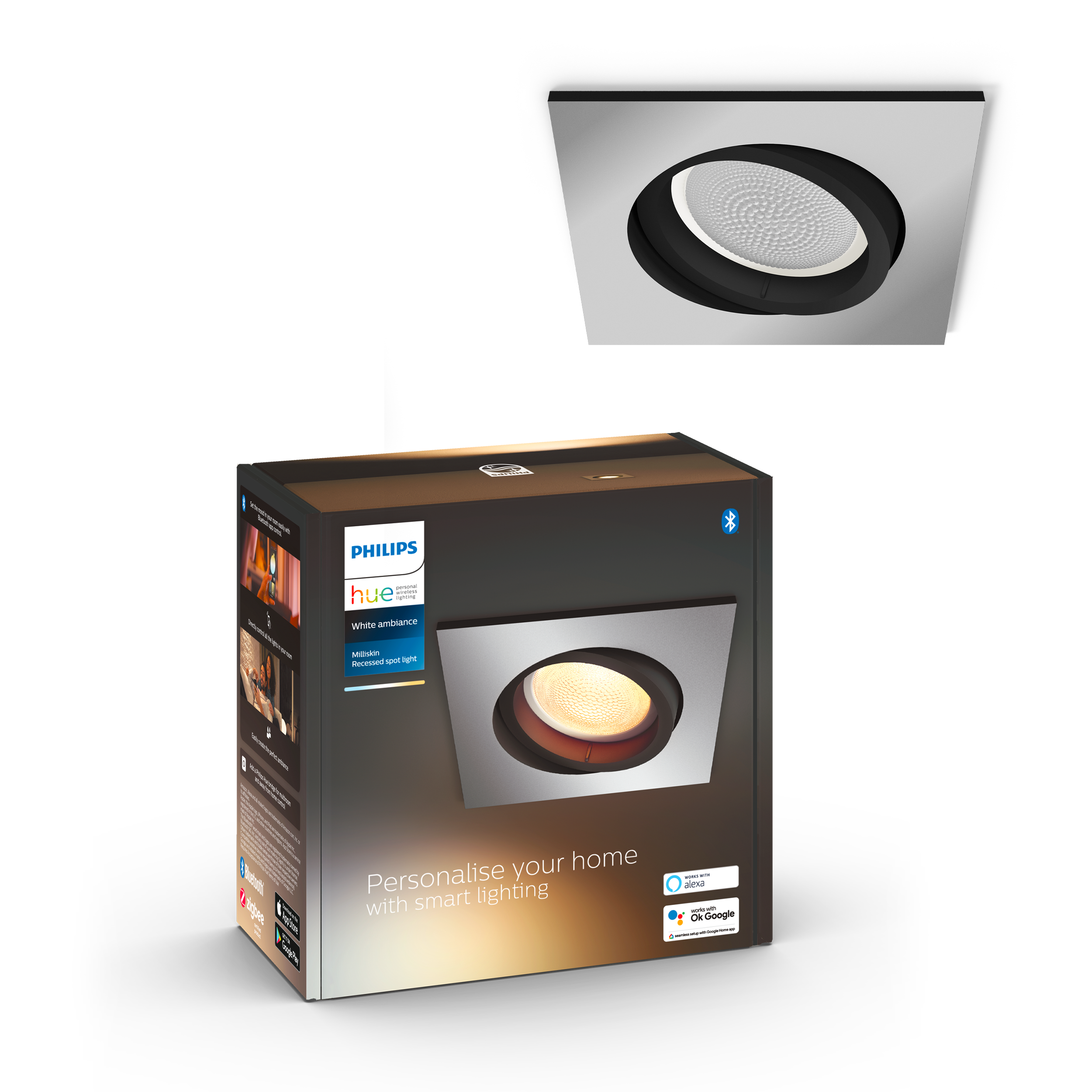 Philips Hue Milliskin Downlight White Ambience - Philips Hue | Bellalite