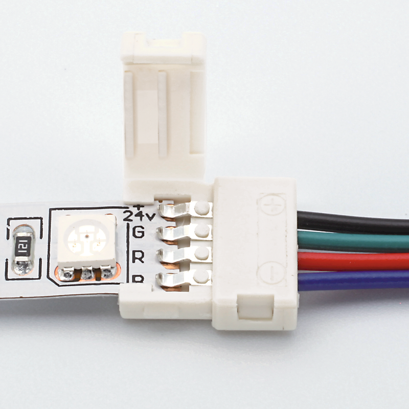 Anslutning Easy Connect RGB 10mm  Anslutning m. 4-pin Mini Connector - PROLED | Bellalite