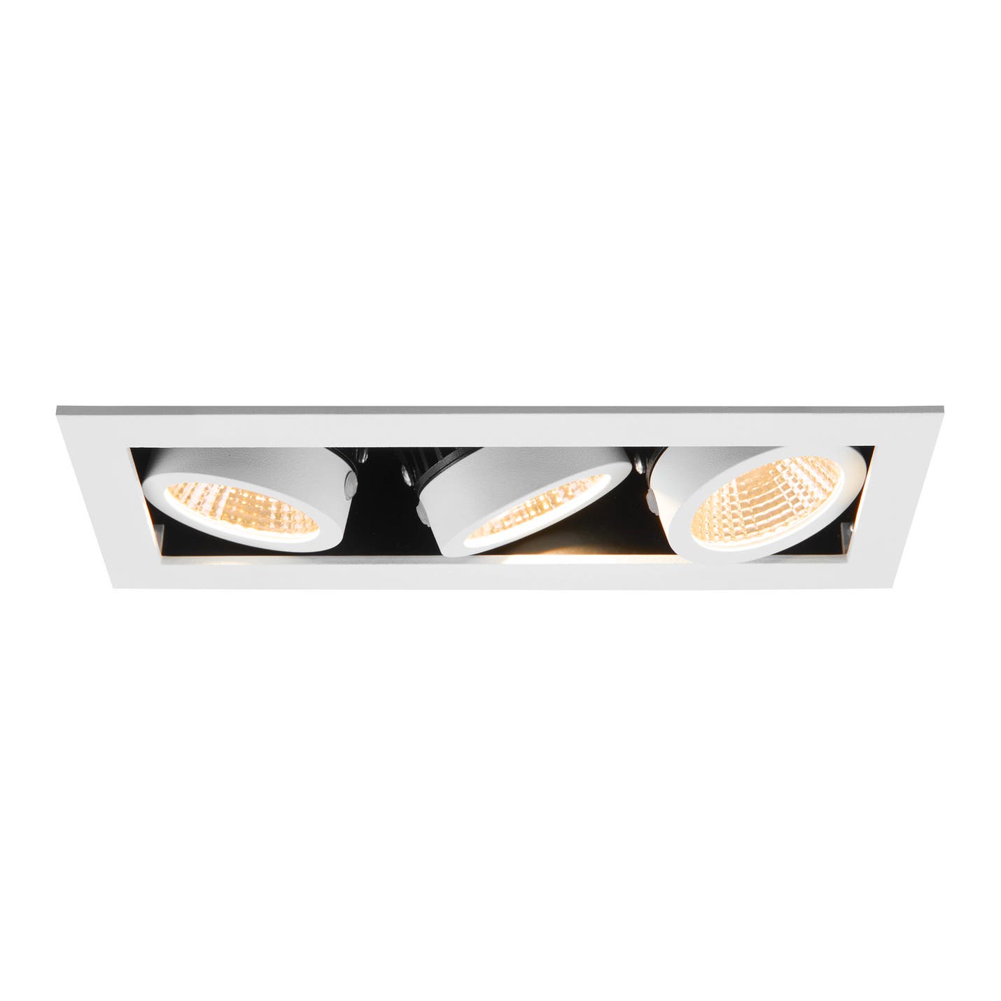 KADUX, recessed ceiling light, triple, 3000K, 38°, IP 20, square, Vit - SLV | Bellalite KADUX, recessed ceiling light, triple, 3000K, 38°, IP 20, square, Vit - SLV | Bellalite