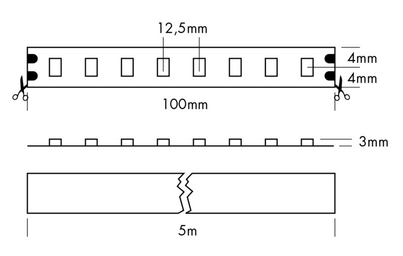 Flex Strip IP53 400, per meter 2400K - PROLED | Bellalite